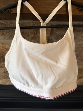lululemon athletica White Medium-Impact Strappy Sports Bra